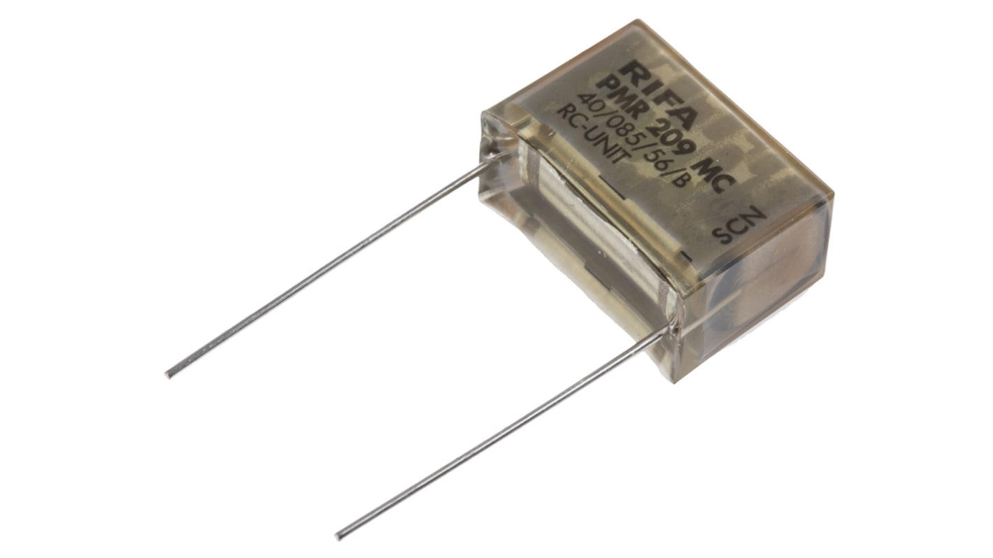 KEMET RC电路, 220nF, 250 V ac, 630V 直流, 100Ω, 24 x 11.3 x 16.5mm, 通孔安装, PMR209系列