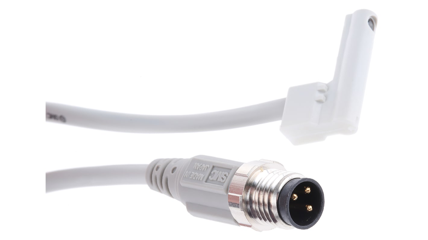 SMC PNP Solid State Pneumatic Switch, D-M9 Series, 5 V dc, 12 V dc, 24 V dc, with LED indicator