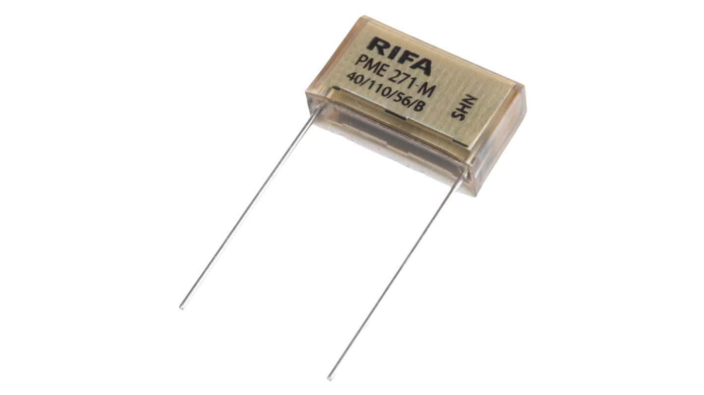 KEMET PME271 Paper Capacitor, 275V ac, ±20%, 100nF, Through Hole