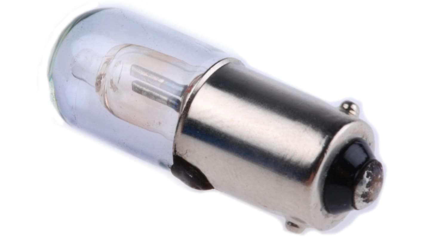 Lampka kontrolna Czerwony 220/250V BA9s długość 28mm