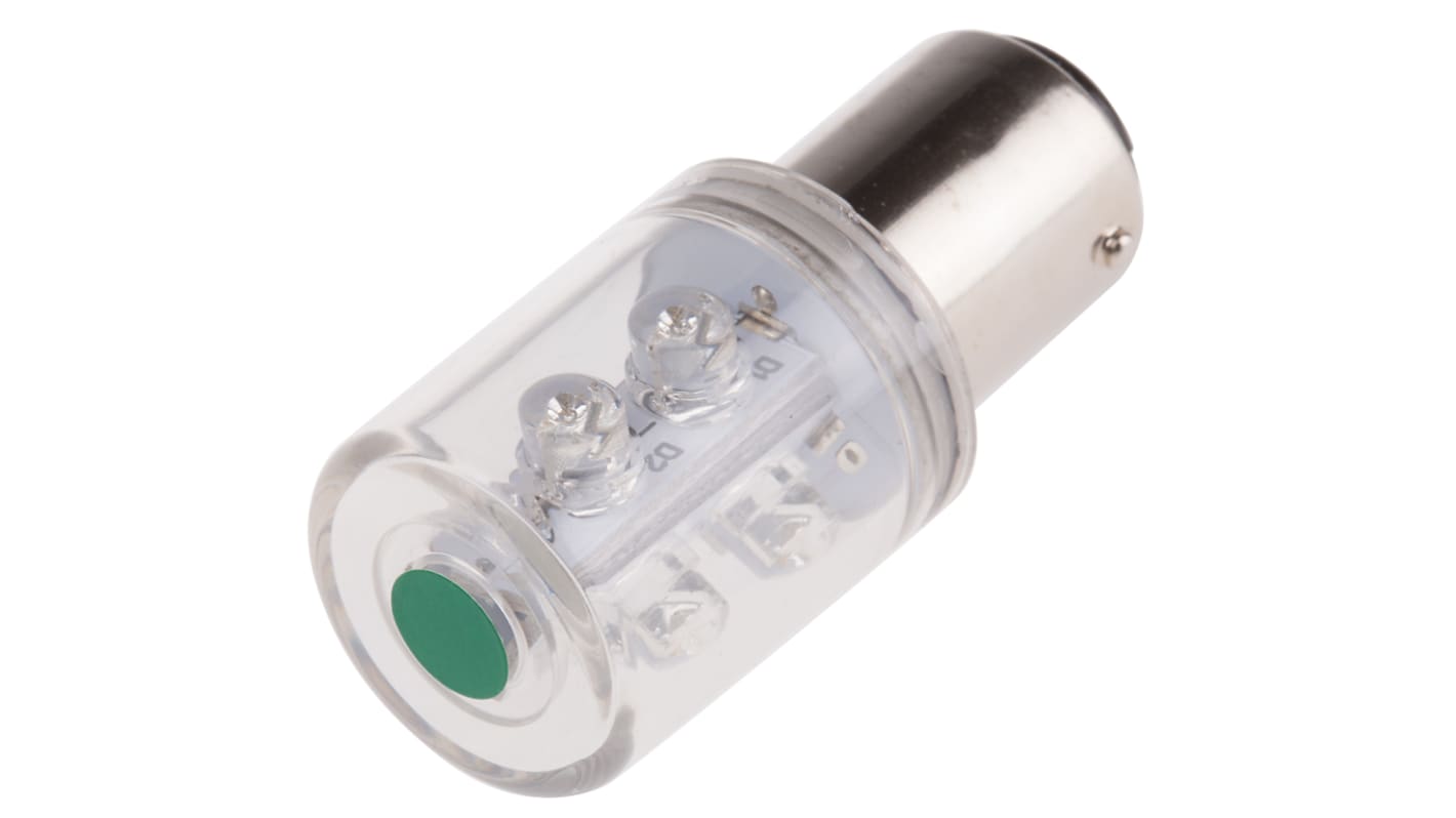 RS PRO LED-lámpa, Zöld