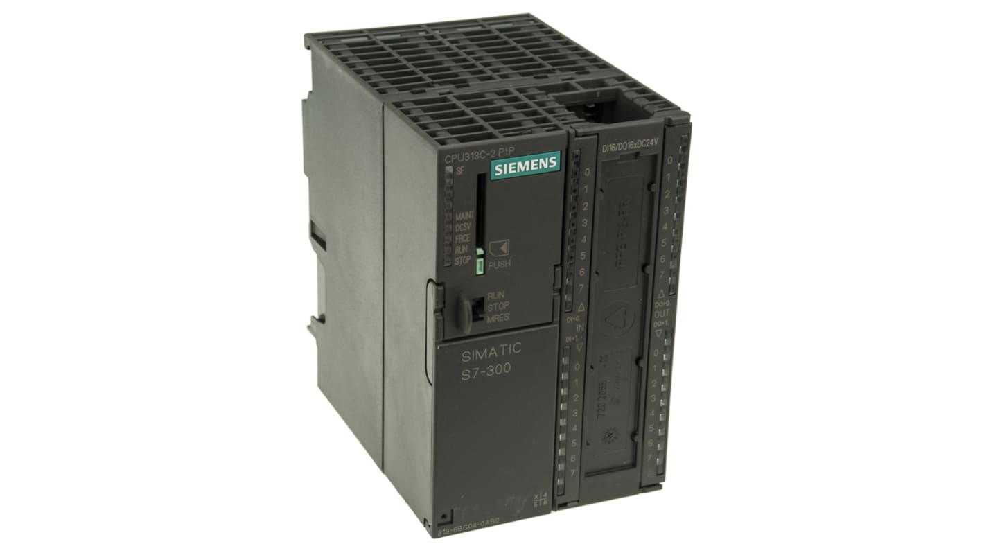 Siemens SIMATIC S7-300 Series PLC CPU for Use with SIMATIC S7-300 Series, Digital Output, 16 (Digital)-Input, Digital