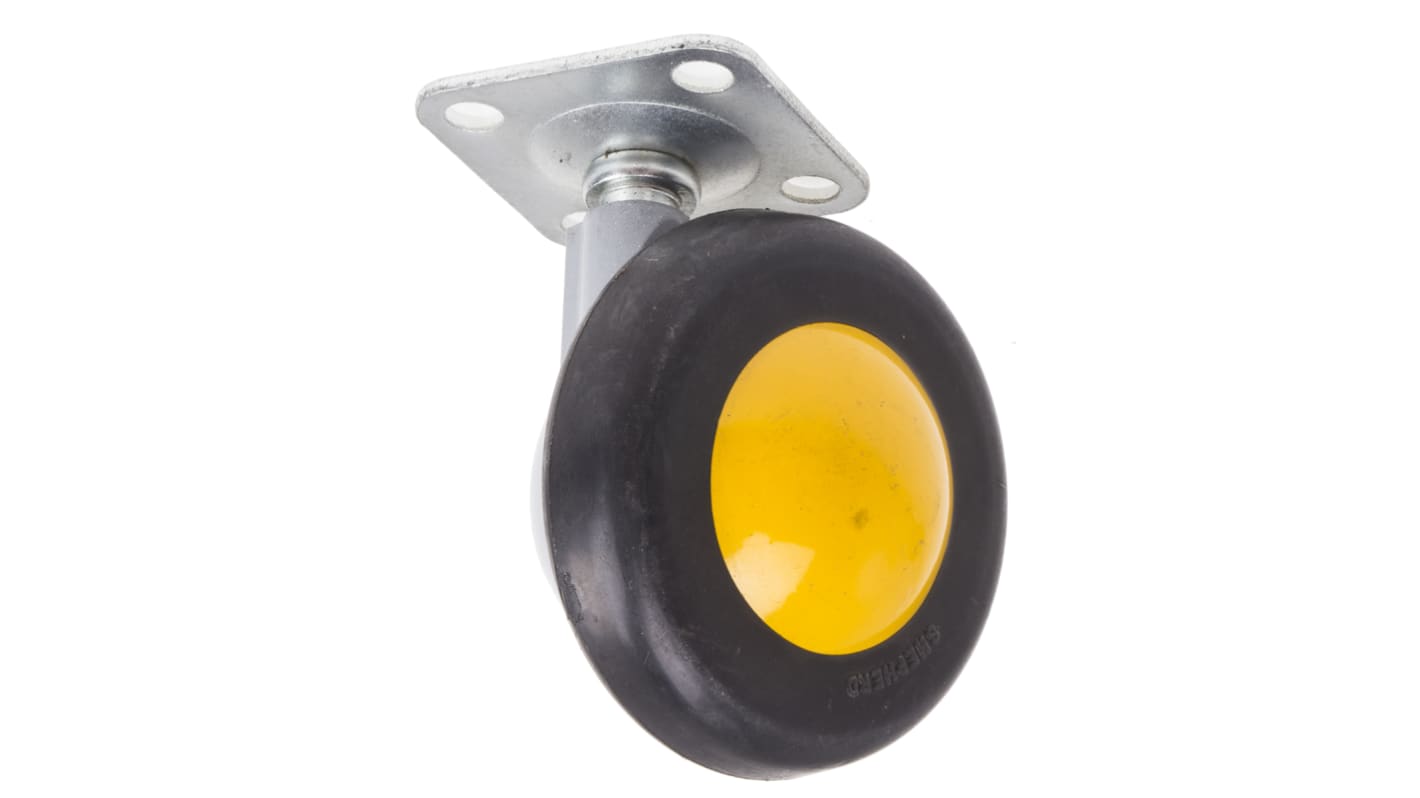 RS PRO キャスター, 50kg, ホイール径:50mm, 固定プレート寸法:38 x 38mm