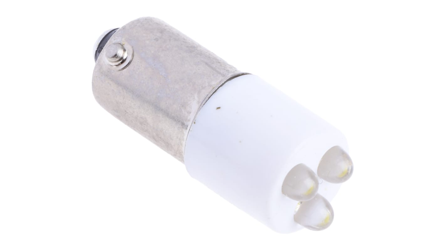 RS PRO White Panel Mount Indicator, 24V ac/dc, 25 x 10mm Mounting Hole Size