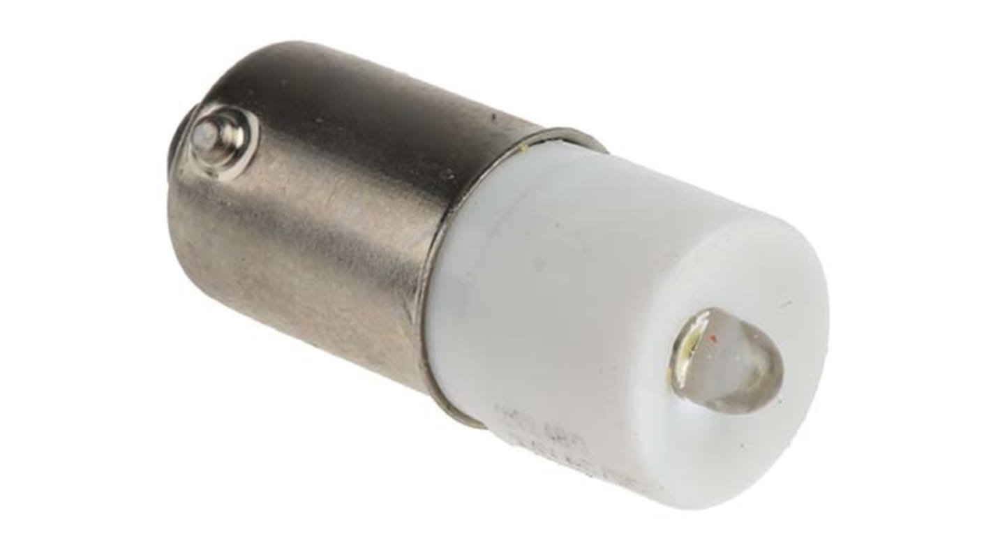 RS PRO White LED Indicator Lamp, 24V ac/dc, BA9s Base, 10mm Diameter, 2070mcd