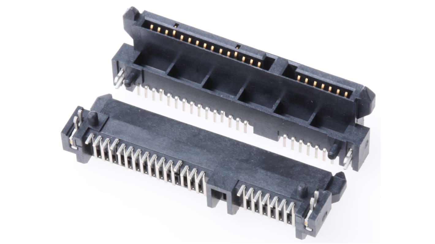 Gniazdo PCB 7, 15 -pinowe raster: 1.27mm SATA Kąt prosty SMD