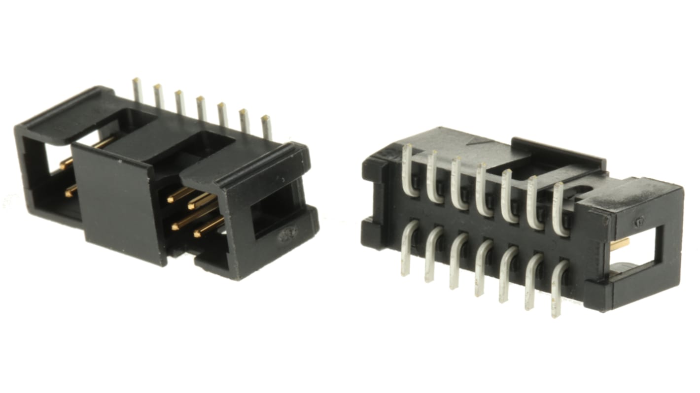 Conector macho para PCB 3M serie 2500 de 14 vías, 2 filas, paso 2.54mm, para soldar, Montaje Superficial