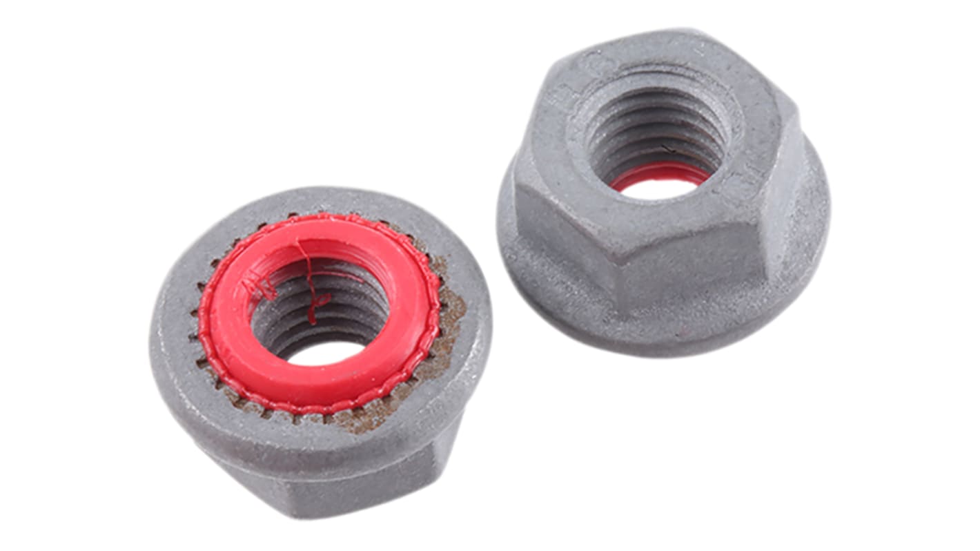 Böllhoff M8公制锁紧螺母, 自锁, 钢, 13.0mm宽, 磷化饰面, 符合EN ISO 4759标准