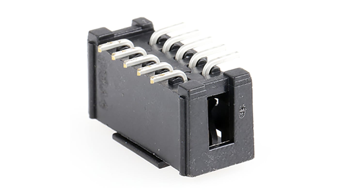 3M 2500 Series Straight Surface Mount PCB Header, 10 Contact(s), 2.54mm Pitch, 2 Row(s), Shrouded