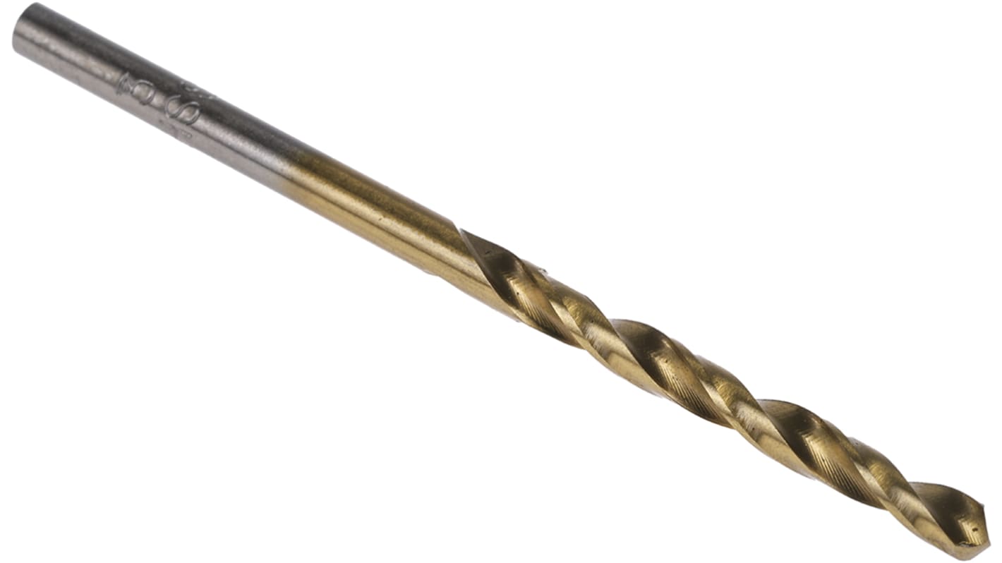 RS PRO HSS Spiralbohrer 3mm x 61 mm, 10 Stück