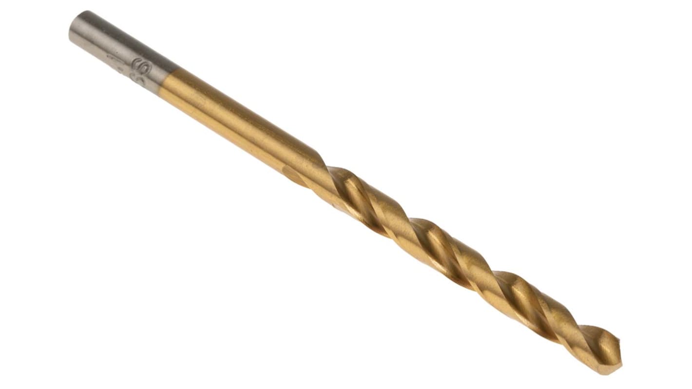 RS PRO HSS Twist Drill Bit, 4.1mm Diameter, 75mm Overall