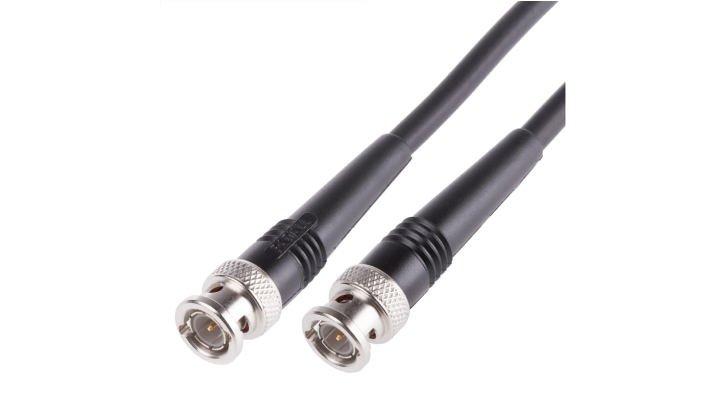 Radiall Male BNC to Male BNC, 3m, RG59 Coaxial, Terminated75 Ω