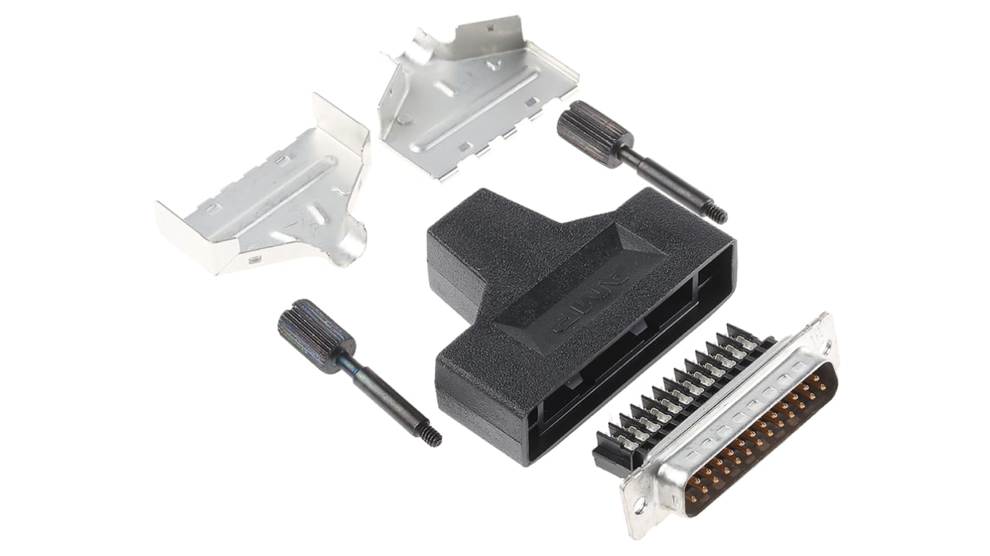 TE Connectivity Amplimite HDE-20 25 Way Cable Mount D-sub Connector