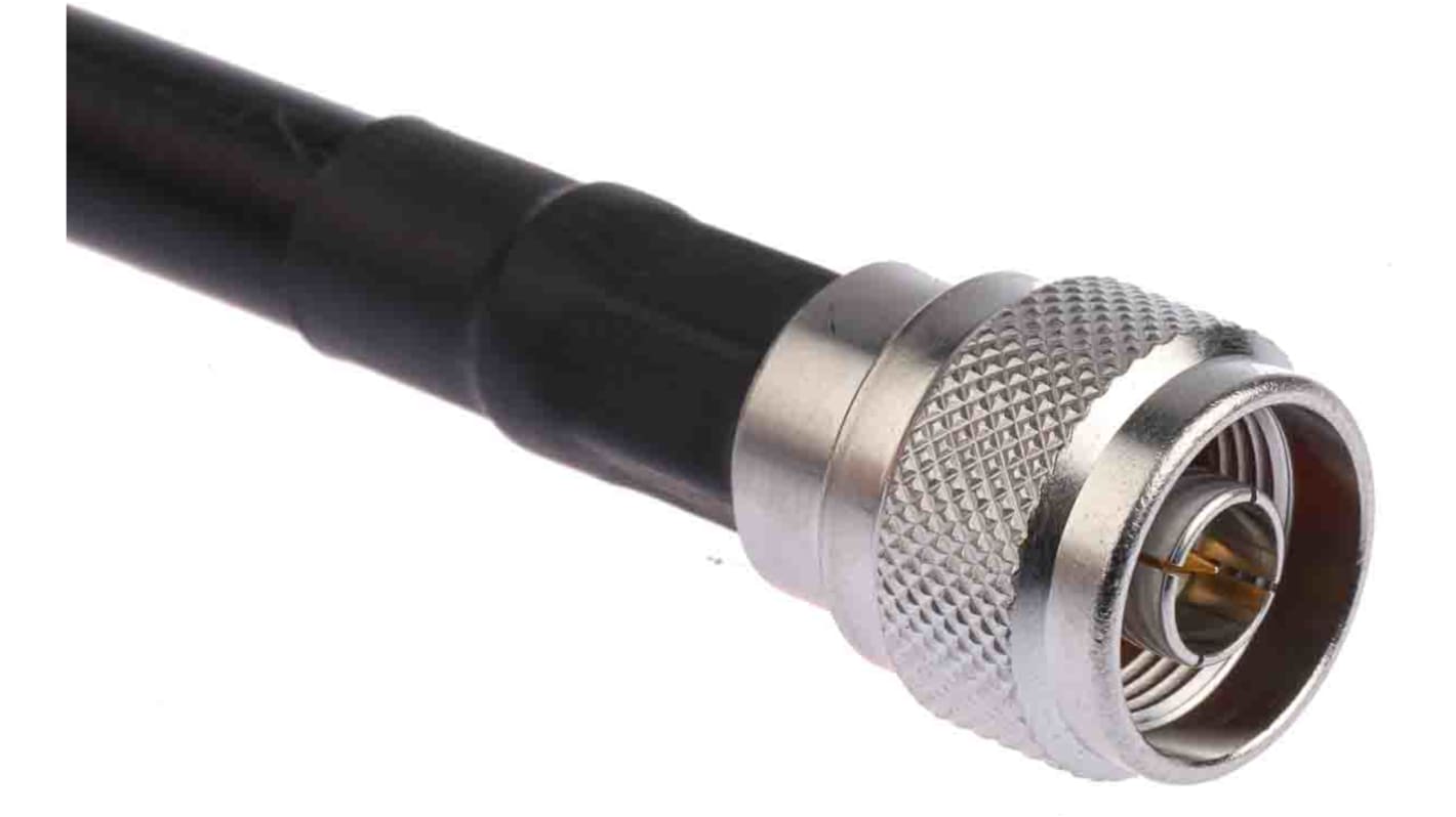 Radiall Male N Type to Male N Type, 5m, RG214 Coaxial, Terminated50 Ω