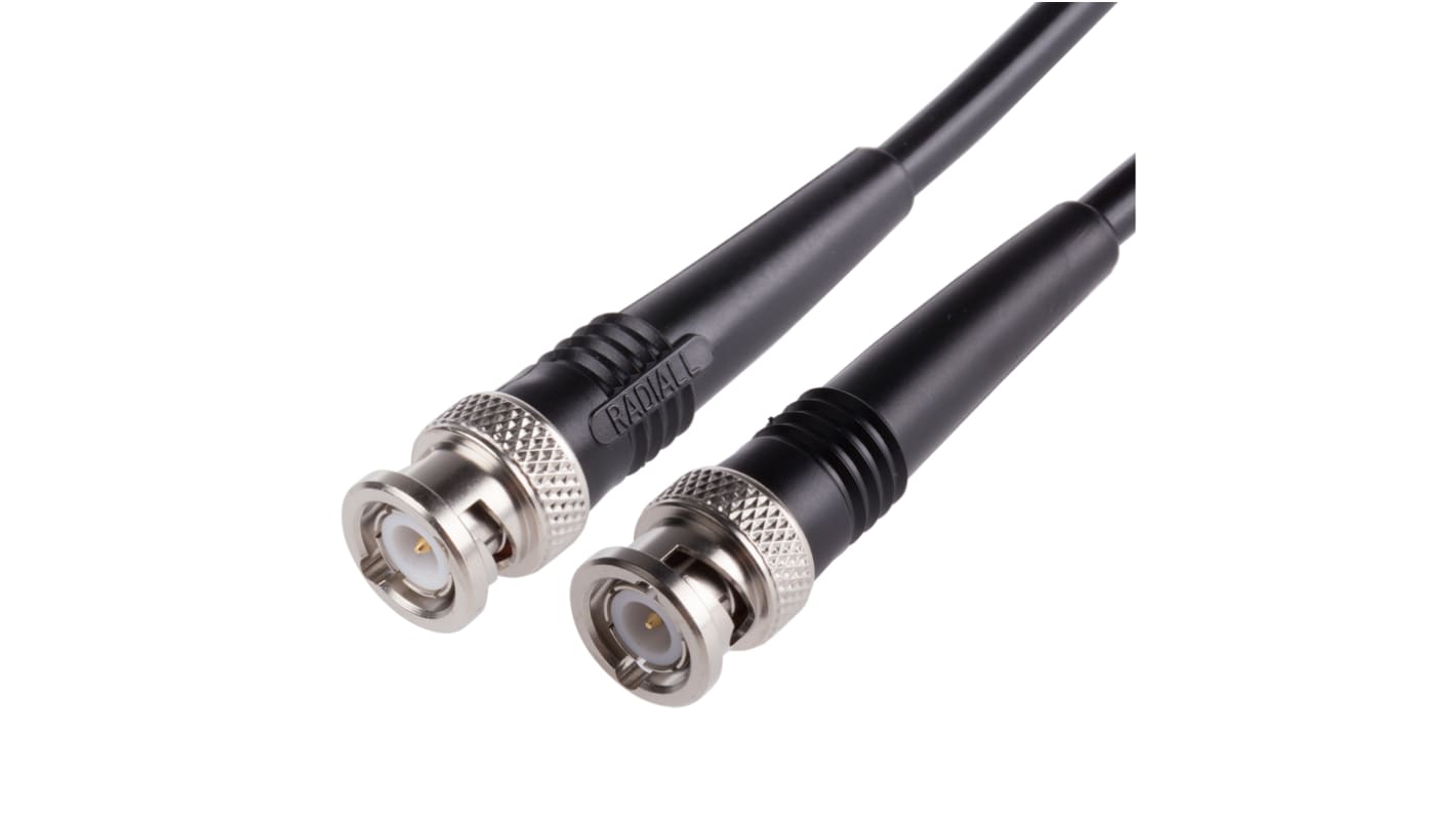 Radiall Male BNC to Male BNC, 500mm, RG223 Coaxial, Terminated50 Ω