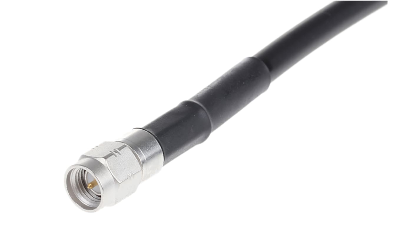 Radiall Male SMA to Male SMA, 1m, RG223 Coaxial, Terminated