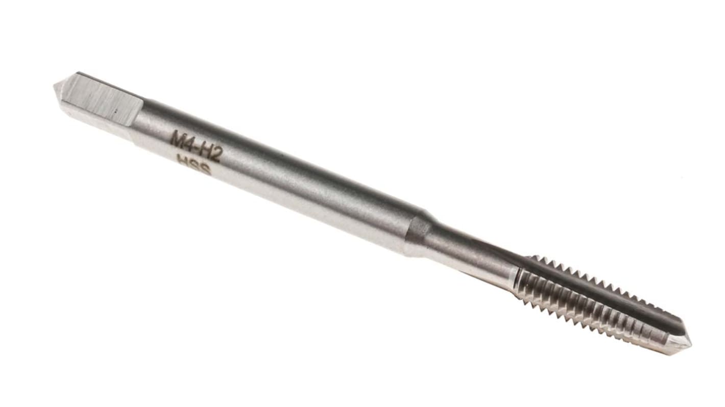 RS PRO Tap Set, M4 Thread, 0.7mm Pitch, Metric Standard, Hand Tap