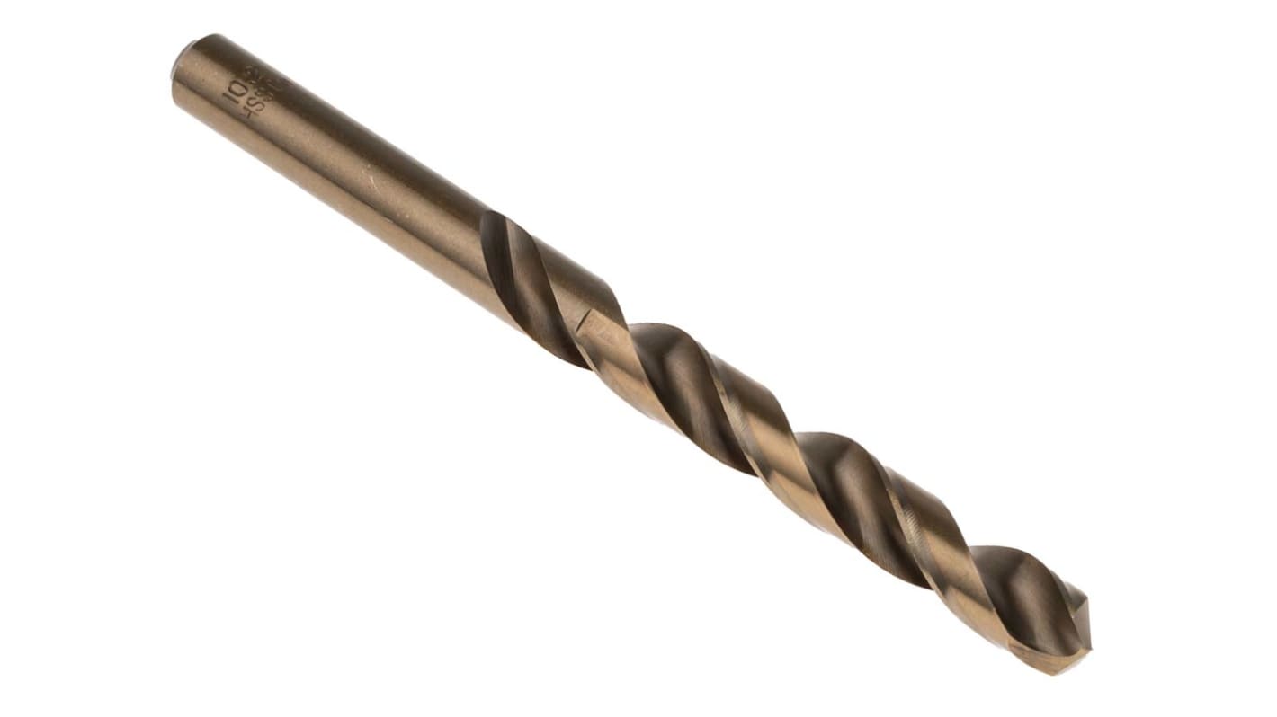 RS PRO HSCo Twist Drill Bit, 10.2mm Diameter, 133mm Overall