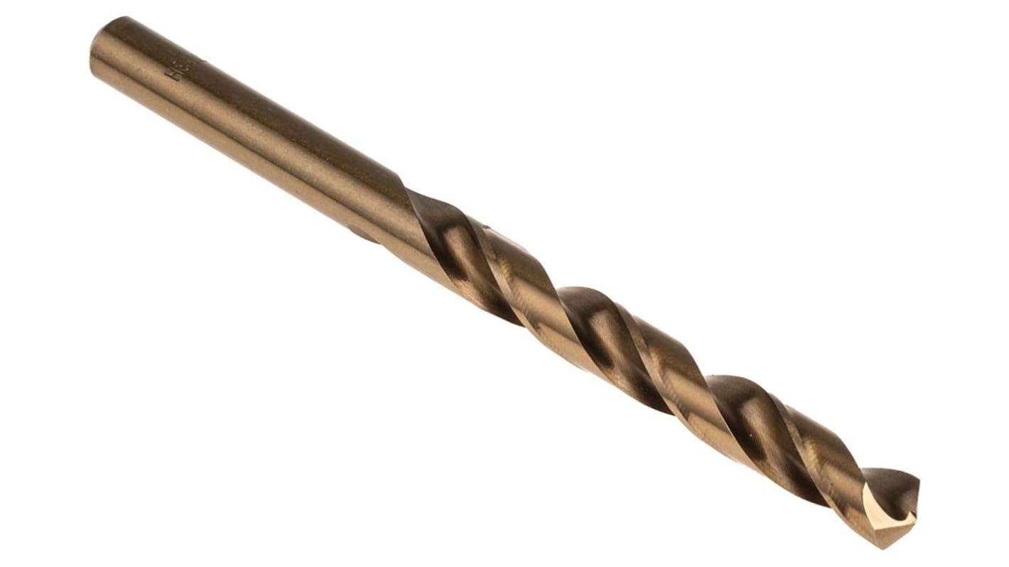 RS PRO HSCo Twist Drill Bit, 9mm Diameter, 125 mm Overall