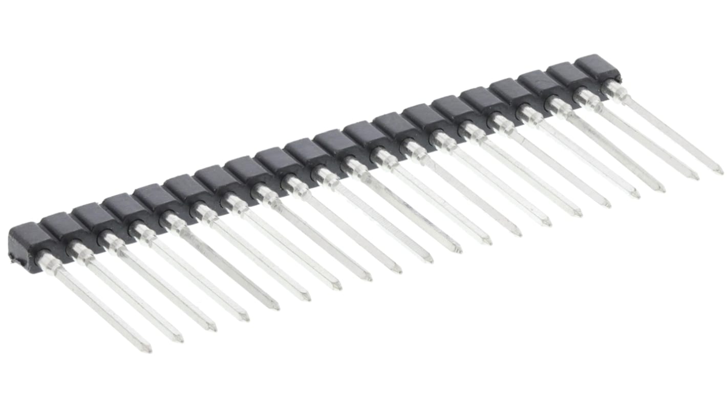 Gniazdo PCB 20 -pinowe raster: 2.54mm Kątowe Przewlekany