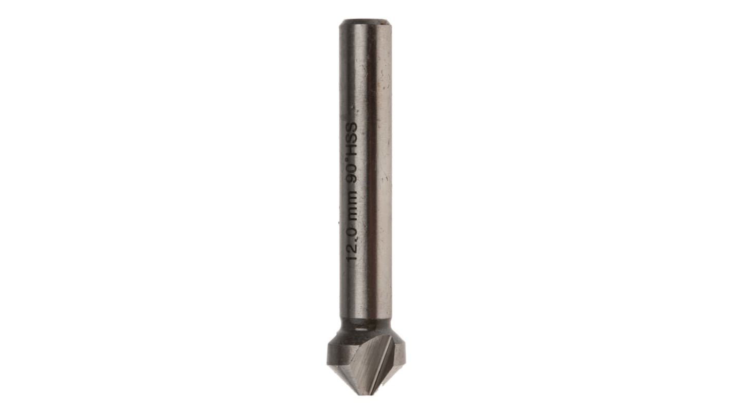 RS PRO ドリルビット HSS 90° ヘッド径12mm, 3フルート