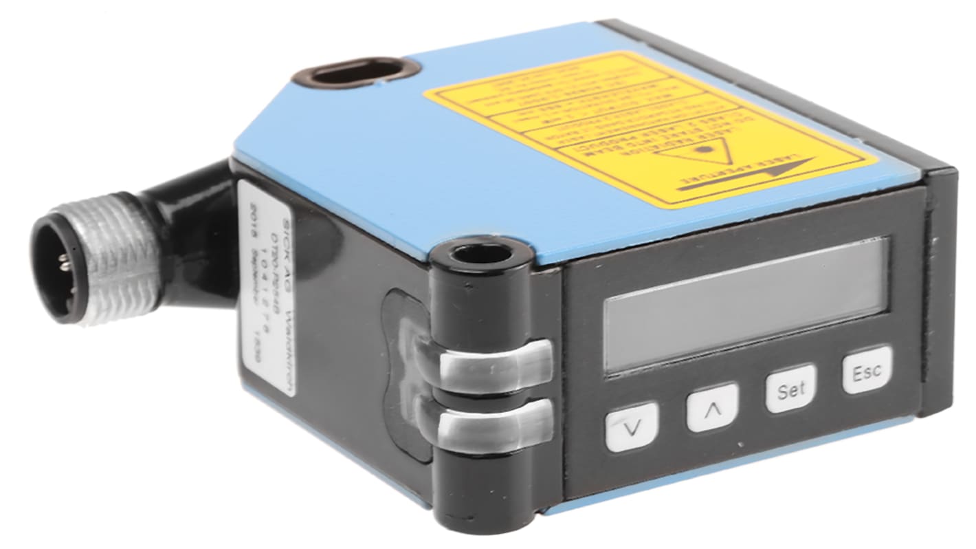 Rs-Online Sensore di distanza Rettangolare SICK a soppressione di sfondo rilevamento 50 mm → 150 mm uscita PNP