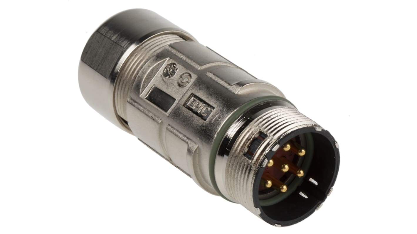 Lapp Circular Connector, 7 Contacts, Cable Mount, M23 Connector, Plug, Male, IP68, EPIC CIRCON Series