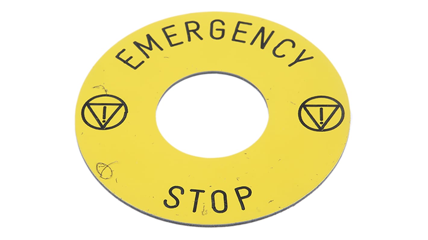 Schneider Electric Legend for Use with XB6 Series, Emergency Stop
