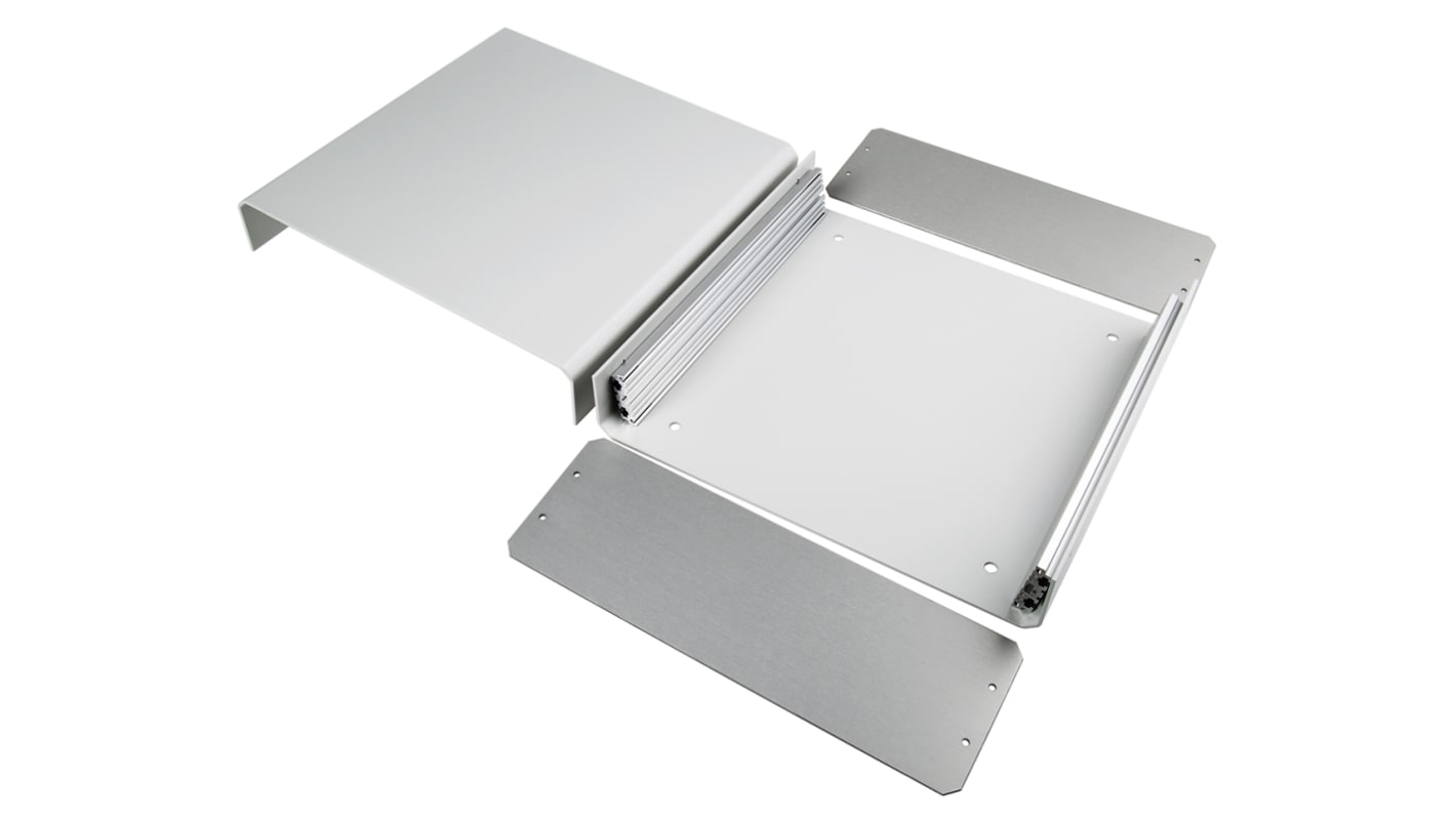METCASE 铝制仪器箱, 250 x 260 x 90mm, IP40, 灰色, Unicase系列