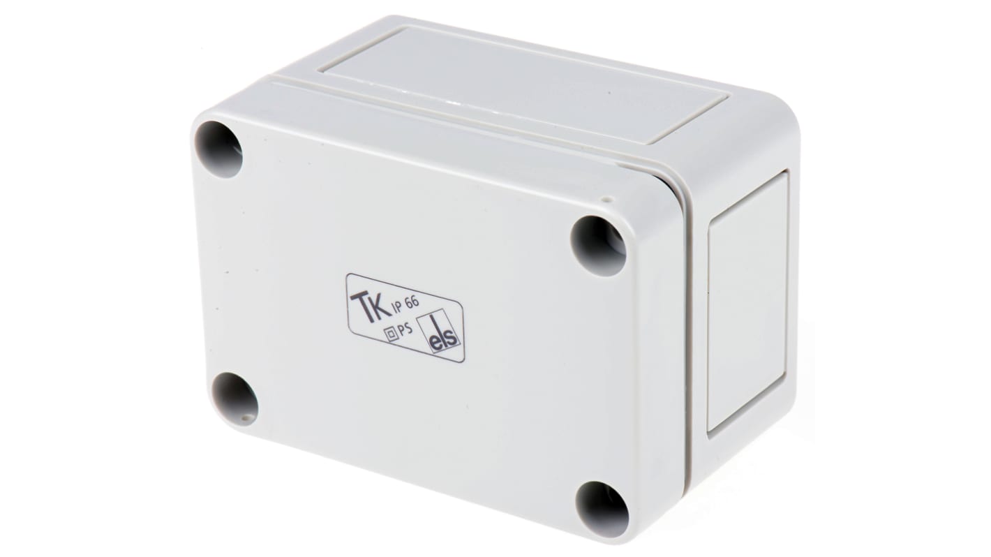Spelsberg TK PS Series Grey Polystyrene Enclosure, IP66, Grey Lid, 94 x 65 x 57mm