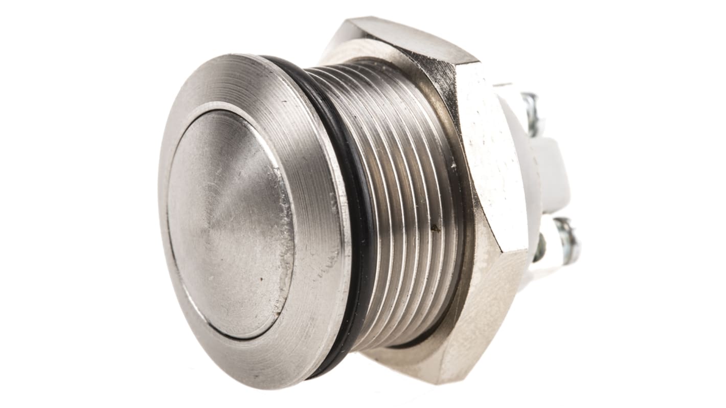Interruttore a pulsante APEM, Momentaneo, SPST, , 2 A a 48 V c.c., IP65 Montaggio a pannello