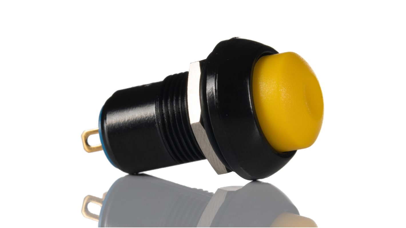 APEM Push Button Switch, Latching, Panel Mount, 13.6mm Cutout, 28V dc, IP67