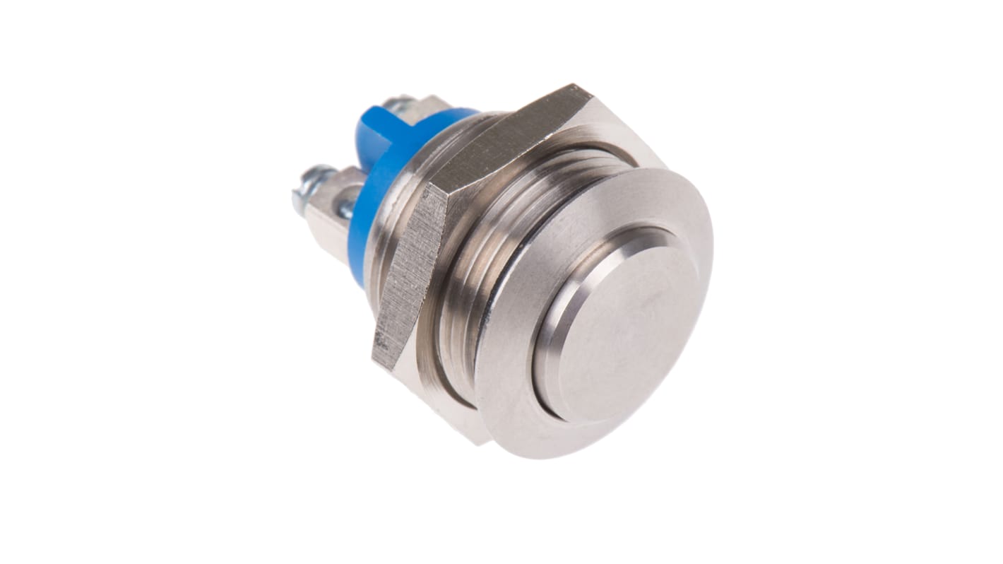 Interruttore a pulsante APEM, Momentaneo, SPST, , 200 mA a 48 V c.c., IP65 Montaggio a pannello