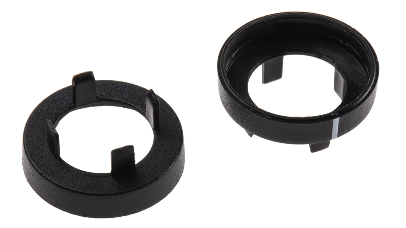 Sifam ナイロン コレットノブ ナットカバー 直径:15.5mm, ライン入りナットカバー