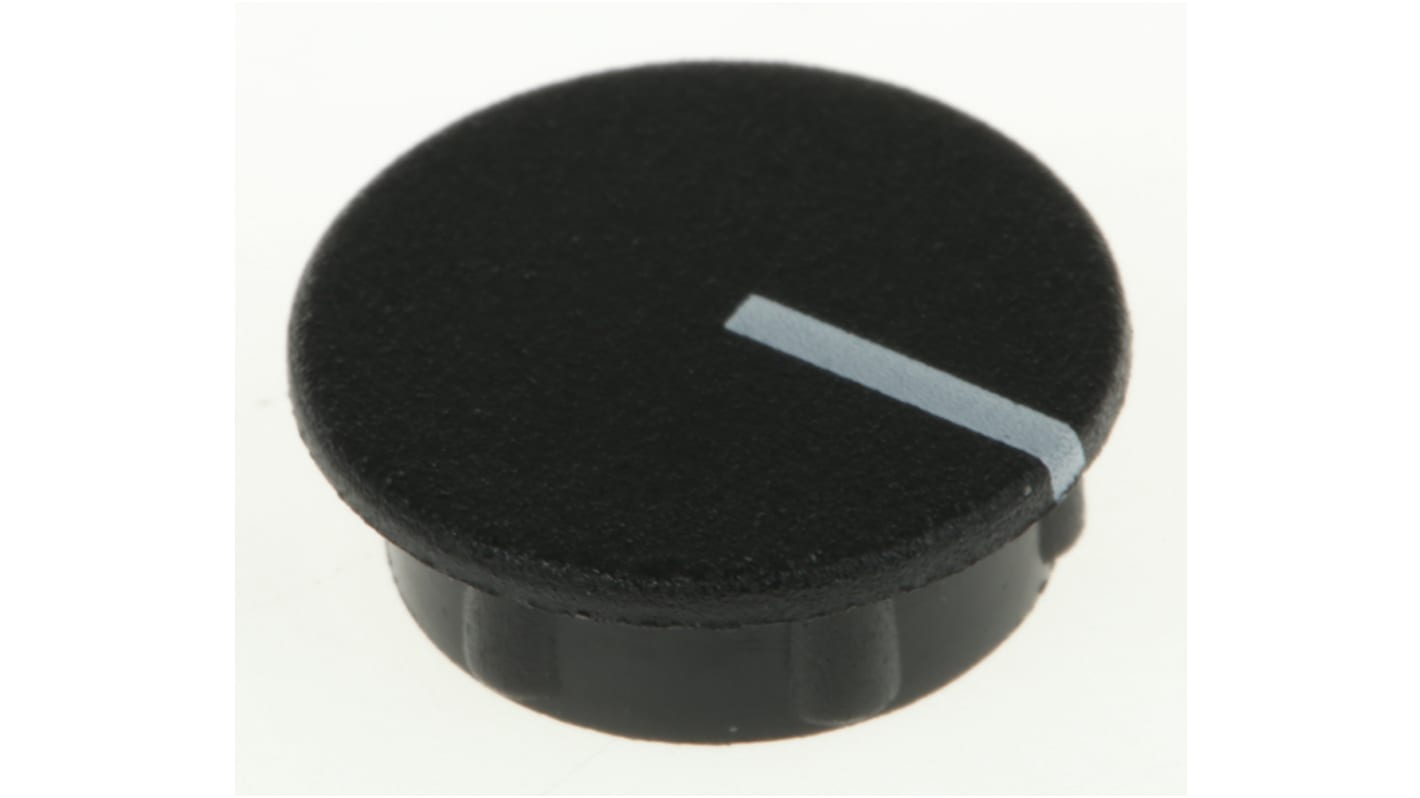 Sifam 15.5mm Black Potentiometer Knob Cap, C151-BLK