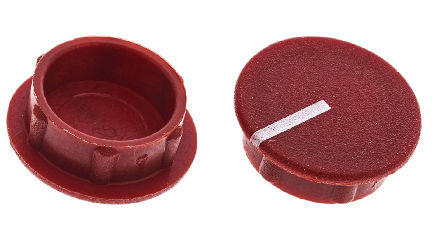 Sifam 15.5mm Red Potentiometer Knob Cap, C151-RED
