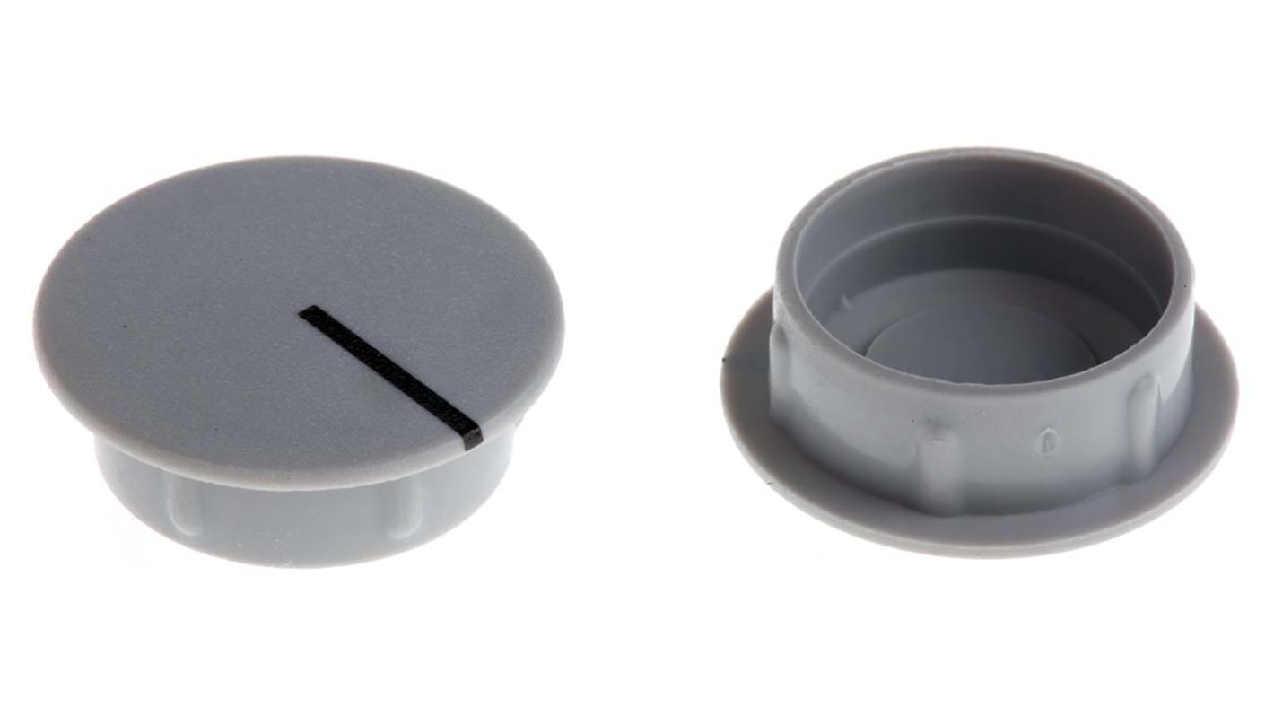 Sifam 21.5mm Grey Potentiometer Knob Cap, C211-GRY