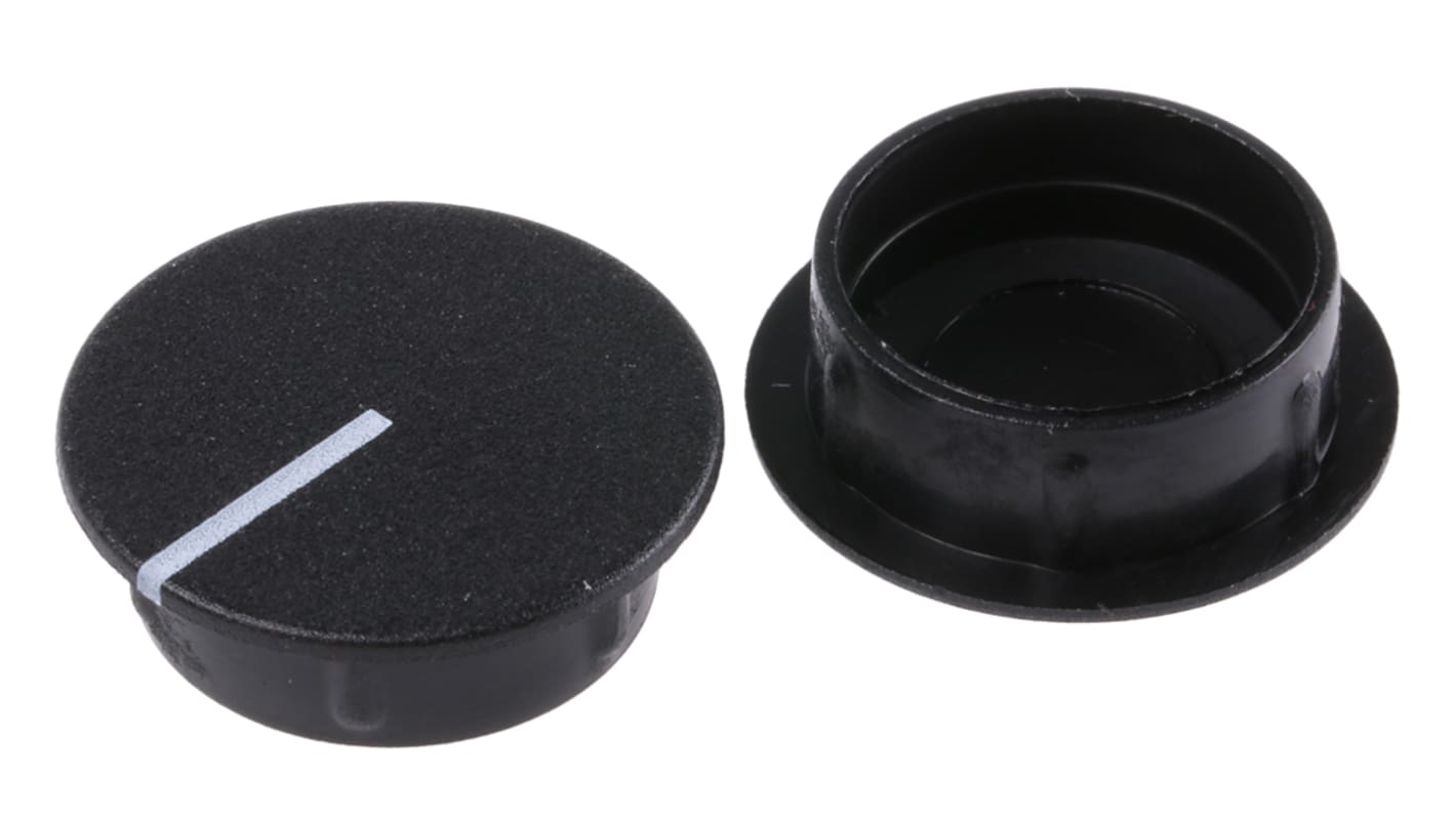 Sifam 带线盖子电位器旋钮帽, Φ21.5mm, 黑色