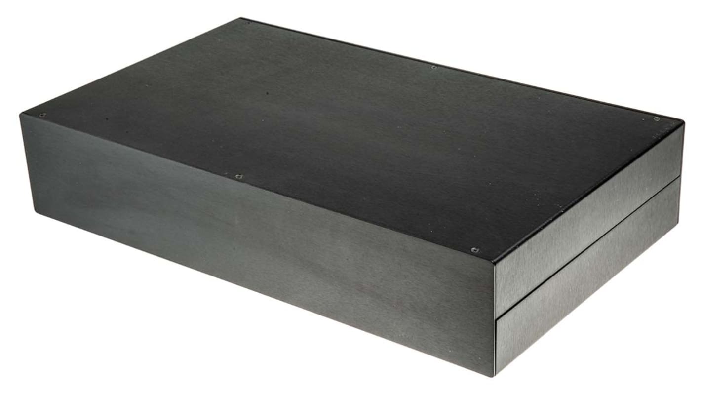 Pouzdro na přístroje Ne Ne Anodizovaný hliník barva Černá 442 x 254 x 88mm