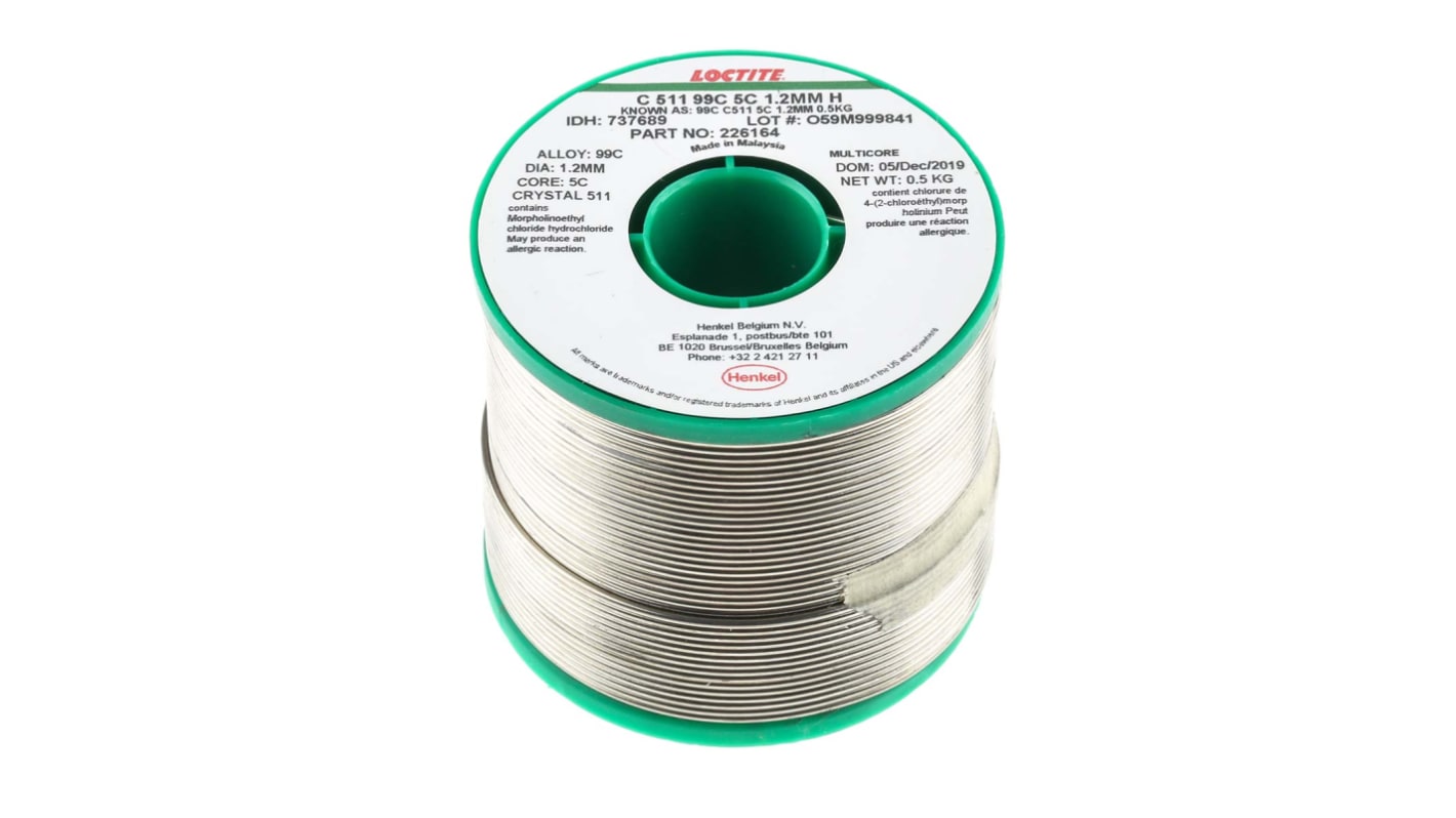 Multicore Wire, 1.2mm Lead Free Solder, 227°C Melting Point