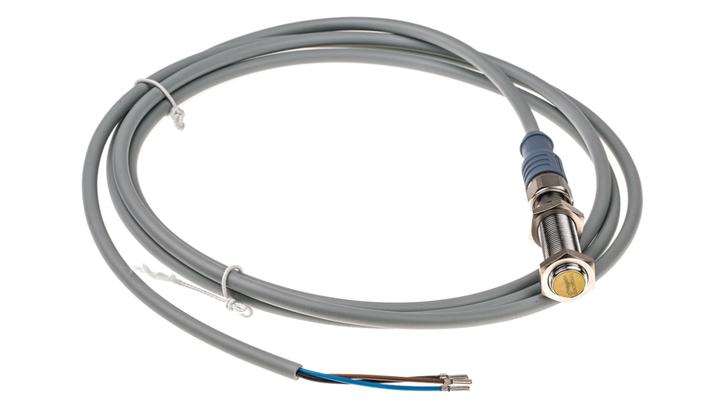 Turck Inductive Barrel-Style Proximity Sensor, M12 x 1, 4 mm Detection, PNP Output, 10 → 30 V dc, IP68