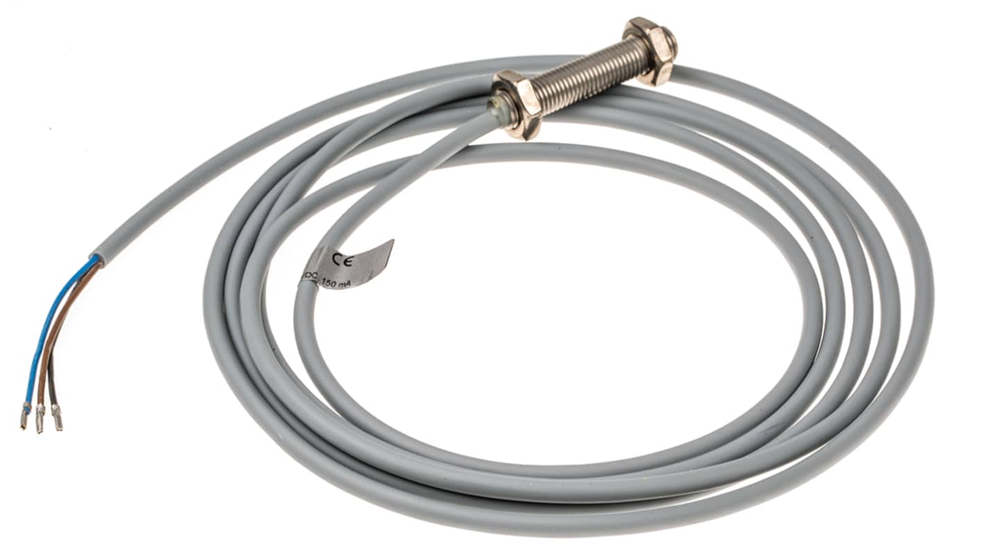 Capteur de proximité Turck, M8, Détection 2 mm, PNP NO, 10→30 V c.c.