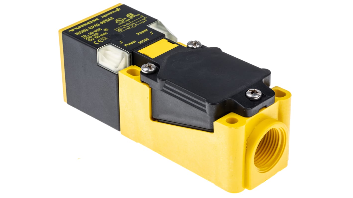 Rs-Online Sensore di prossimità a parallelepipedo Turck M12 rilevamento 50 mm 10 → 30 V c.c