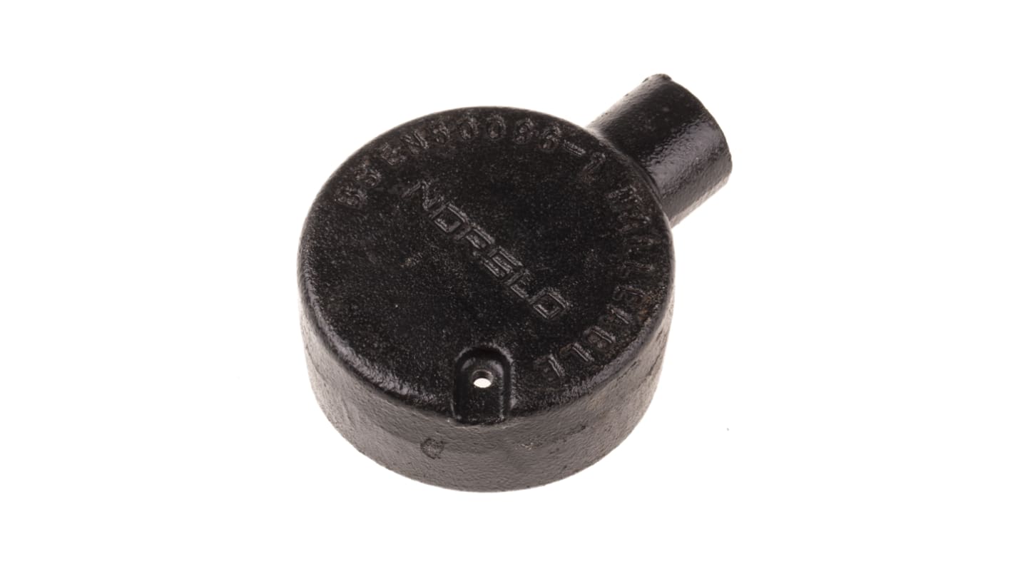 RS PRO Terminal Box, Conduit Fitting, 20mm Nominal Size, Steel, Black
