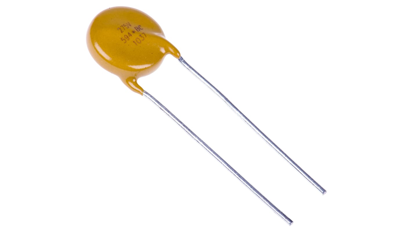 Vishay 压敏电阻, 钳位710V 25A, 压敏电压430V, Φ13.5mm, NTCLE100E3系列