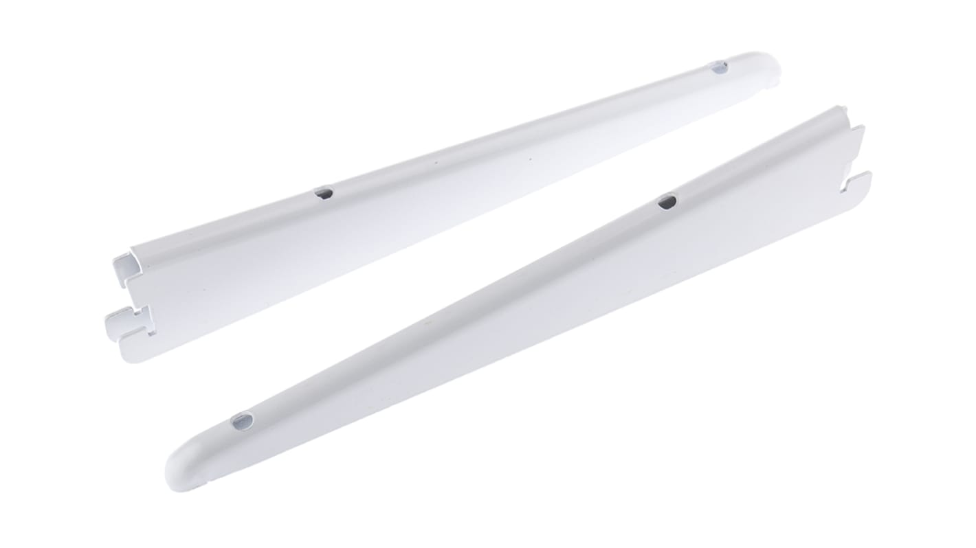 RS PRO Steel White Modular Shelving Wall Mount Bracket