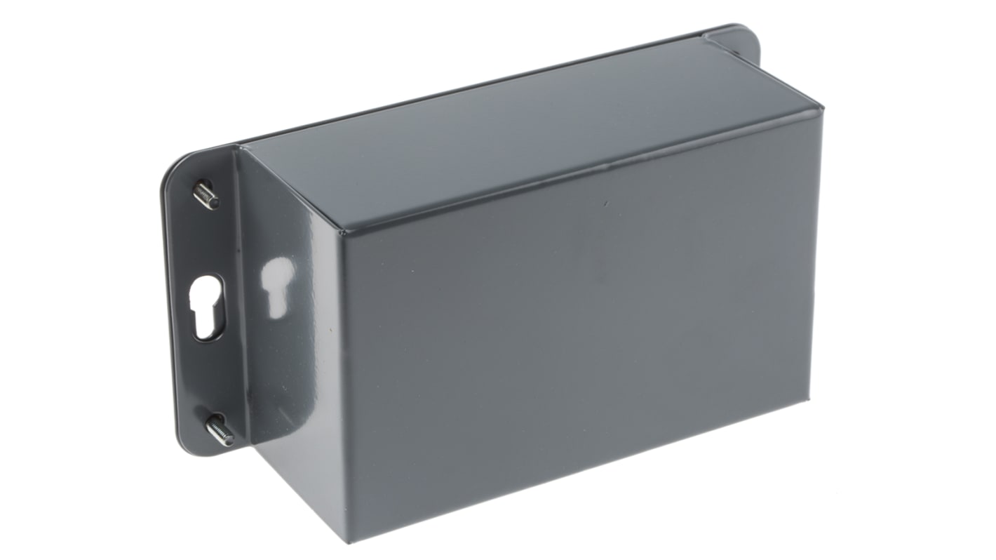 RS PRO Grey Cold Rolled Steel Instrument Case, 88 x 142 x 58mm