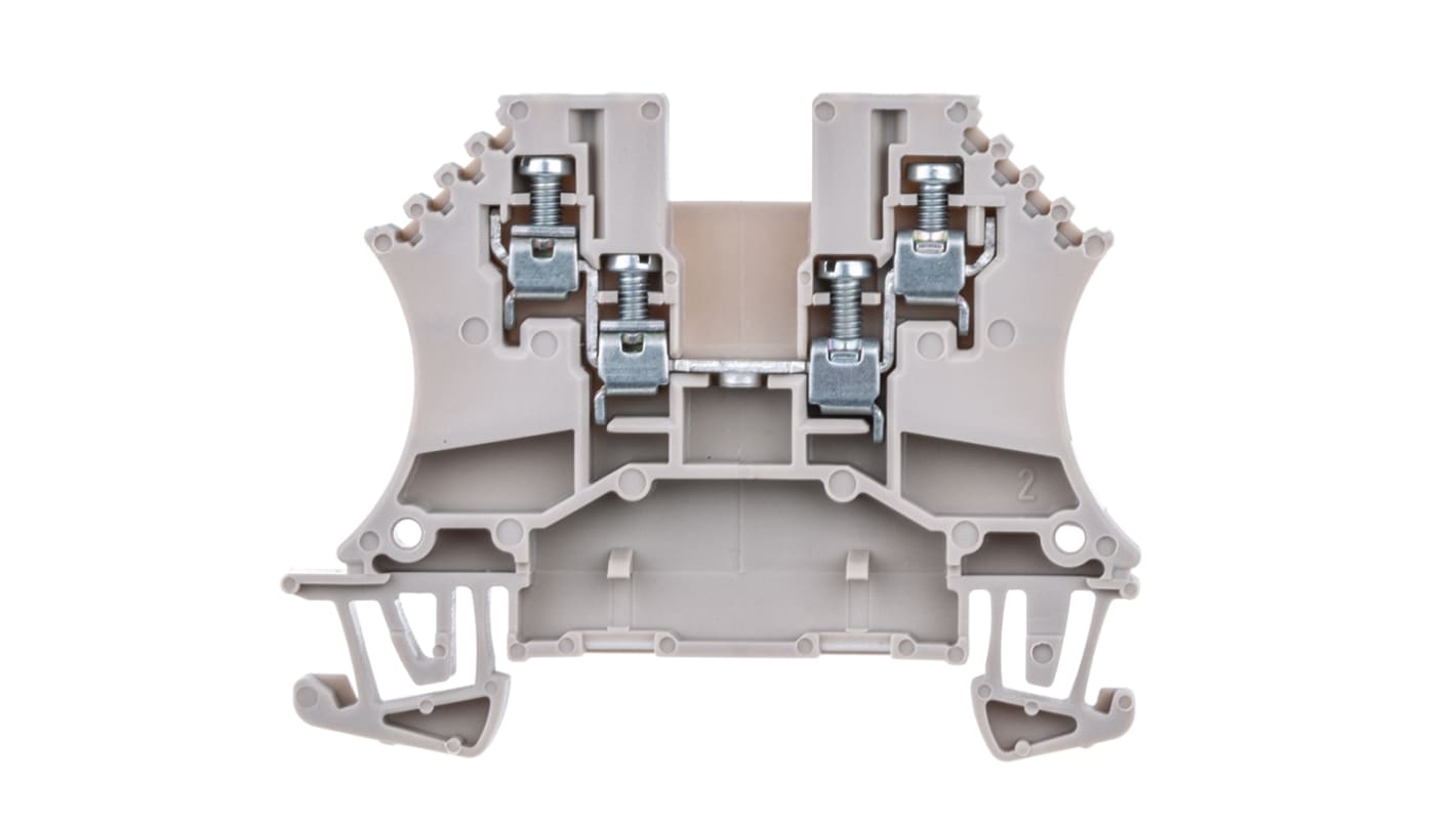 Weidmüller WDU Reihenklemme Einfach Braun, 1.5mm², 800 V / 23A, Schraubanschluss