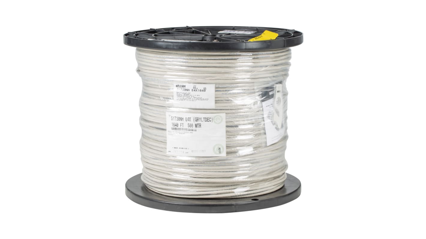 BeldenS1730NH, 500m Cat5e, Grey, F/UTPShielded, Unterminated LSZH Sheath