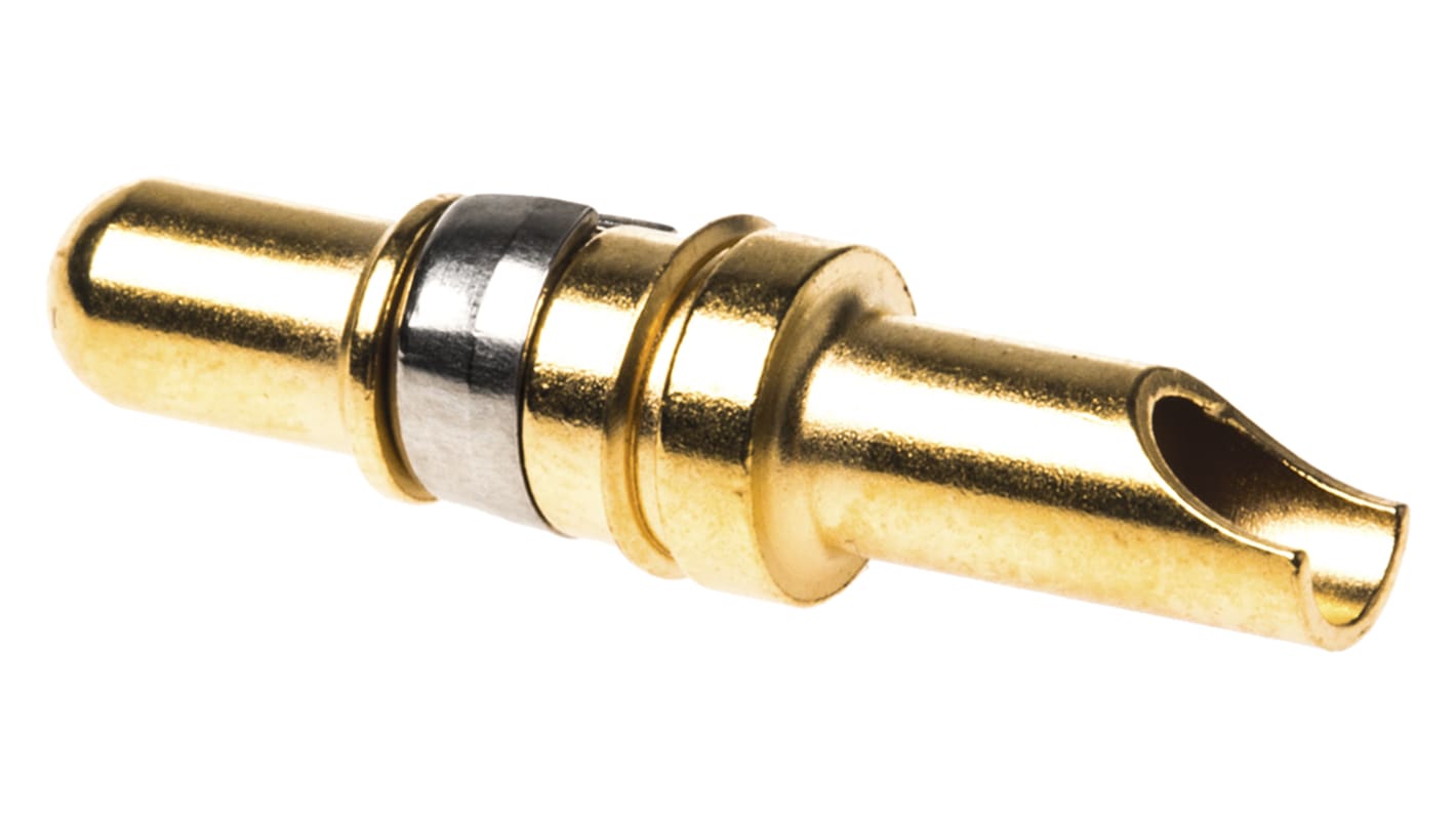 Amphenol Communications Solutions, DW Series, Male Solder D-Sub Connector Power Contact, Gold over Nickel Power, 12 AWG